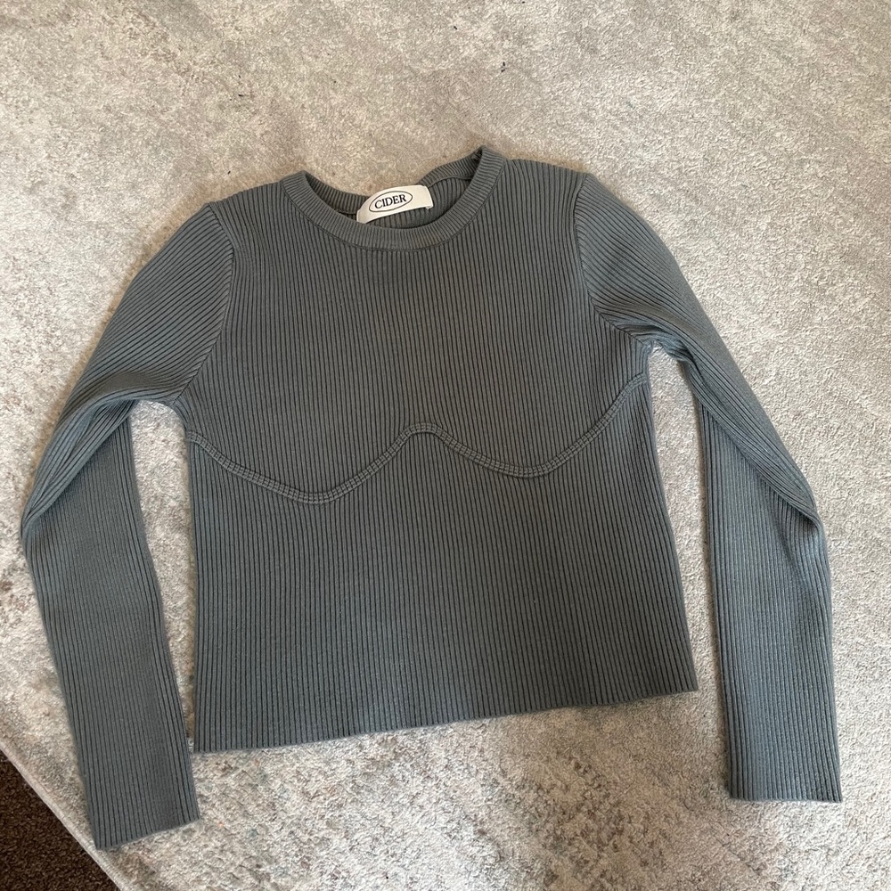 Knit Sweater with Bustier Detail